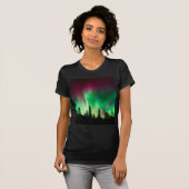 Nordlichter der Aurora borealis T-Shirt (Vorne ganz)