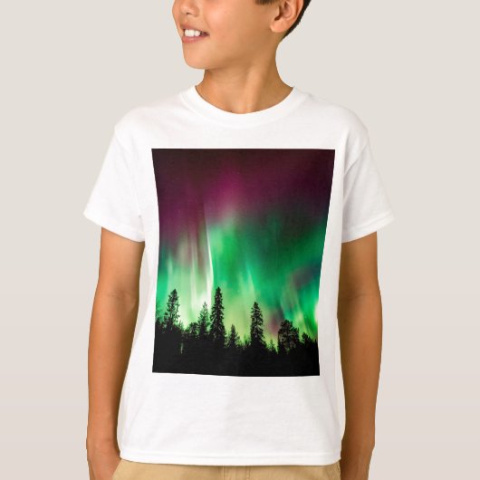 Nordlichter der Aurora borealis T-Shirt (Vorderseite)