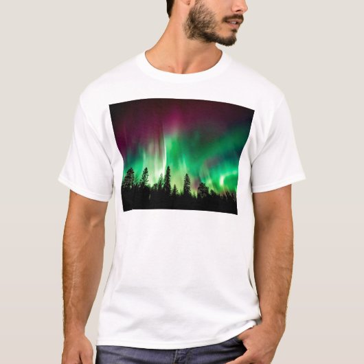 Nordlichter der Aurora borealis T-Shirt (Vorderseite)