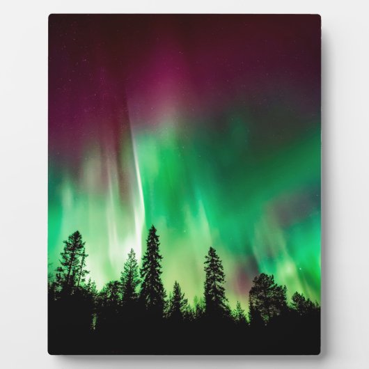 Nordlichter der Aurora Fotoplatte (Vorderseite)