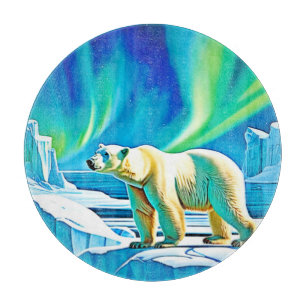 Nordlichter des Arktischen Bären Schneidebrett