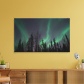 Nordlichter durch die Leinwand Bäume (Insitu (Wohnzimmer))