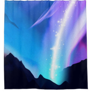 Nordlichter Duschvorhang