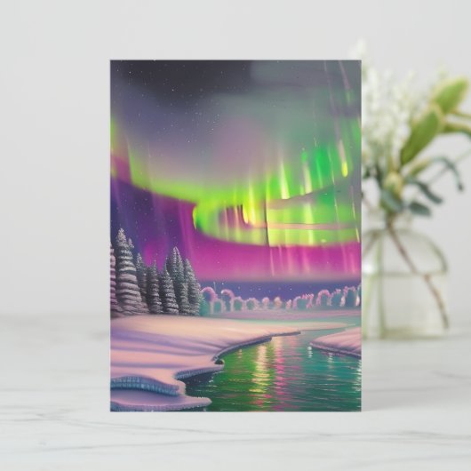 Nordlichter Einladung (Stehend Vorderseite)