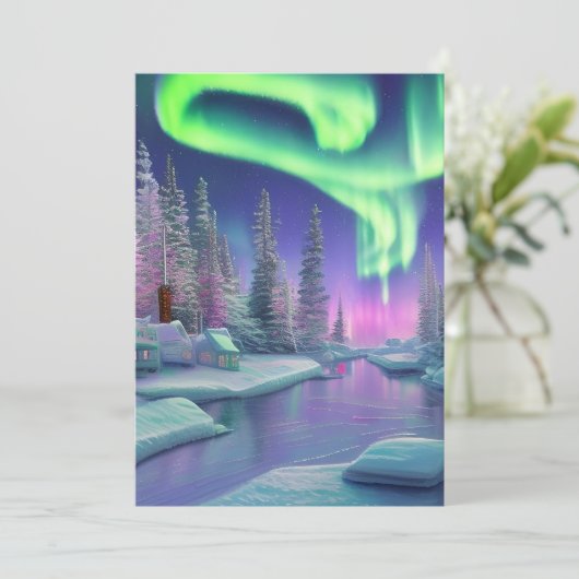 Nordlichter Einladung (Stehend Vorderseite)