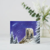 Nordlichter Eisbärenpostkarte Postkarte (Stehend Vorderseite)