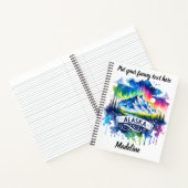 Nordlichter erhellen Alaskas Schönheit Notizblock (Innenseite)