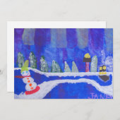 Nordlichter Feiertagskarte (Vorne/Hinten)