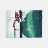 Nordlichter Fleecedecke (Vorderseite (Horizontal))