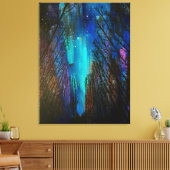 Nordlichter-Gemälde Leinwanddruck (Insitu (Wohnzimmer))