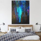 Nordlichter-Gemälde Leinwanddruck (Insitu (Schlafzimmer))
