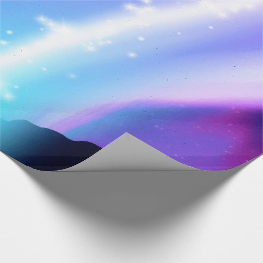 Nordlichter Geschenkpapier (Ecke)