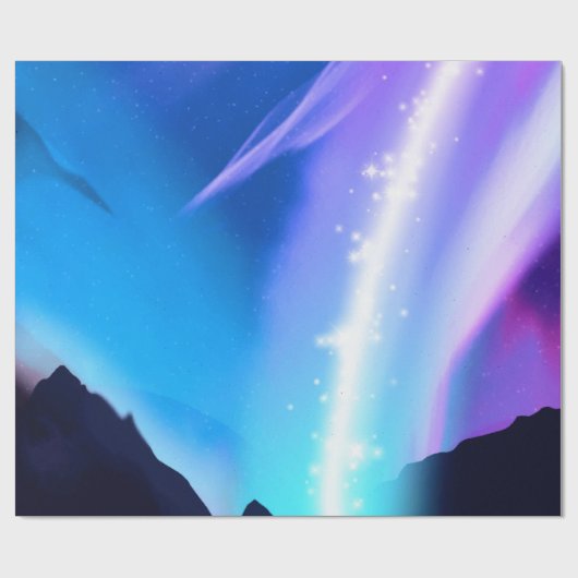 Nordlichter Geschenkpapier (Flach)