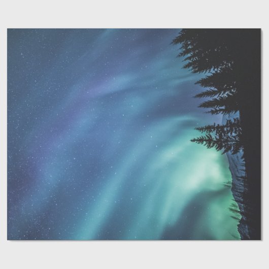 Nordlichter Geschenkpapier (Flach)