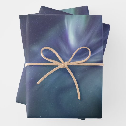 Nordlichter Geschenkpapier Set (Beispiel)