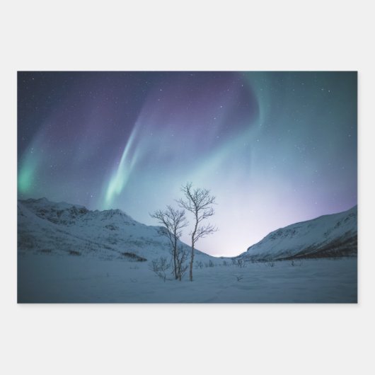 Nordlichter Geschenkpapier Set (Vorderseite 2)