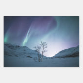 Nordlichter Geschenkpapier Set (Vorderseite)