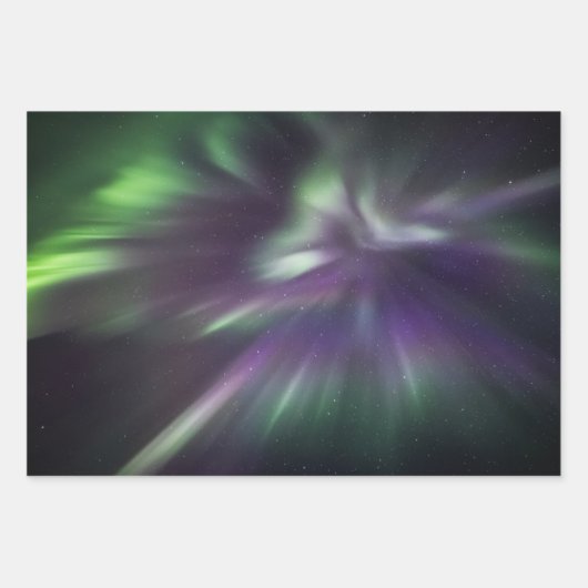 Nordlichter Geschenkpapier Set (Vorderseite)