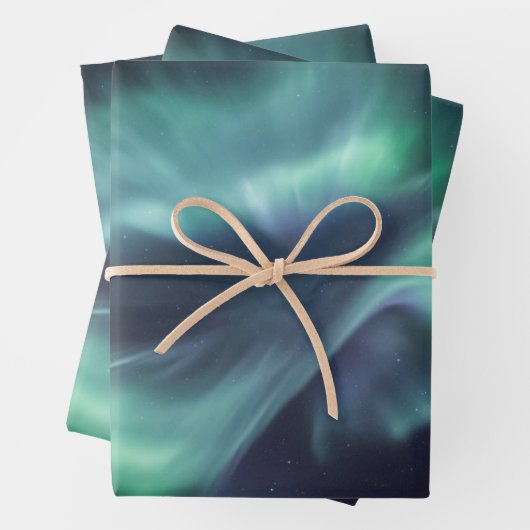 Nordlichter Geschenkpapier Set (Beispiel)