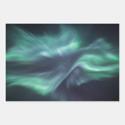 Nordlichter Geschenkpapier Set (Vorderseite)