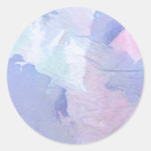 Nordlichter II Runder Aufkleber (Vorderseite)