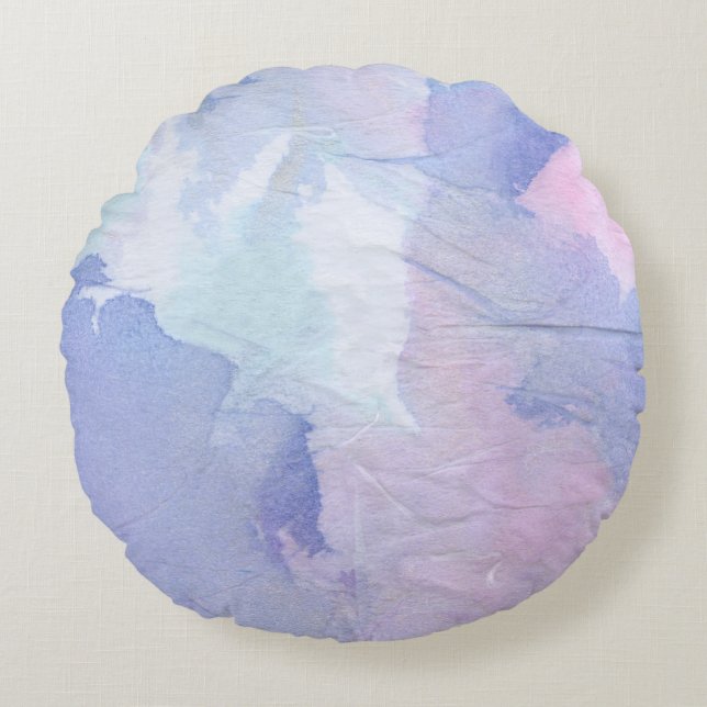 Nordlichter II Rundes Kissen (Vorderseite)