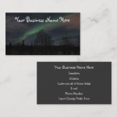 Nordlichter im nördlichen Wald Visitenkarte (Vorne/Hinten)