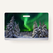 Nordlichter im Winter Ausweis (Rückseite)