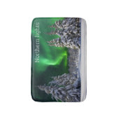Nordlichter im Winter Badematte (Vorderseite Vertikal)