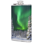 Nordlichter im Winter Flachmann (Links)