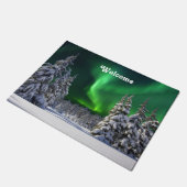 Nordlichter im Winter Fußmatte (Schrägansicht)