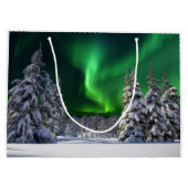 Nordlichter im Winter Große Geschenktüte (Rückseite)
