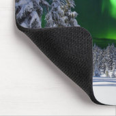 Nordlichter im Winter Mousepad (Ecke)