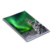 Nordlichter im Winter Notizblock (Rechte Seite)