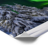 Nordlichter im Winter Poster (Ecke)