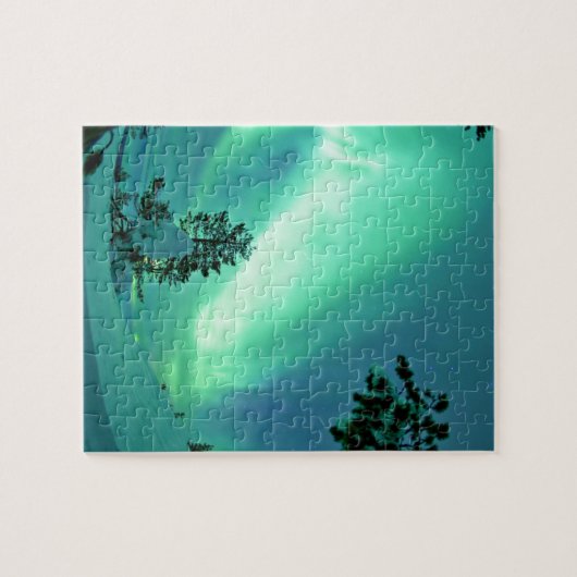 Nordlichter im Winter Puzzle (Horizontal)