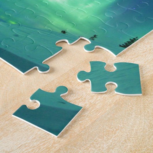 Nordlichter im Winter Puzzle (Seite)