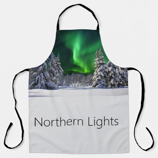 Nordlichter im Winter Schürze (Vorderseite)
