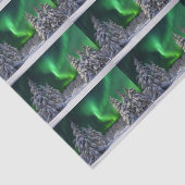 Nordlichter im Winter Seidenpapier (Detail)