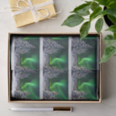 Nordlichter im Winter Seidenpapier (Geschenk)