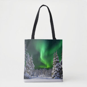 Nordlichter im Winter Tasche
