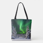 Nordlichter im Winter Tasche (Rückseite)