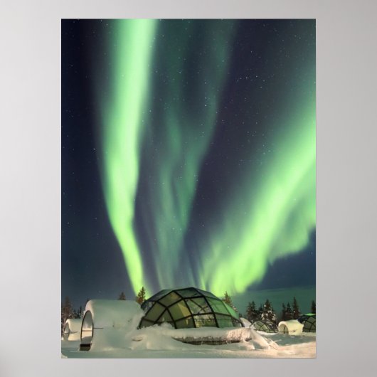 Nordlichter in Finnland Poster (Vorne)
