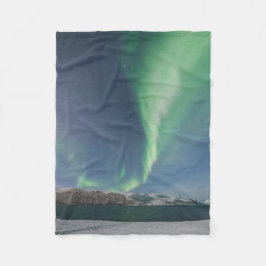 Nordlichter in Norwegen Fleecedecke
