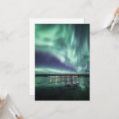 Nordlichter in Norwegen Karte (Vorderseite/Rückseite Beispiel)