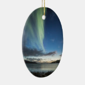 Nordlichter in Norwegen Keramik Ornament (Rechts)
