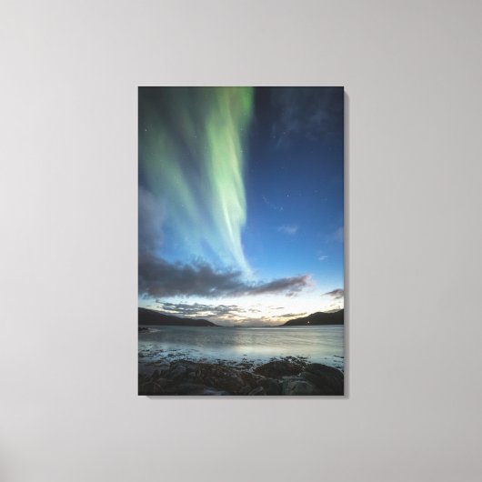 Nordlichter in Norwegen Leinwanddruck (Vorderseite)