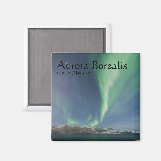 Nordlichter in Norwegen Magnet (Vorderseite/Rückseite)