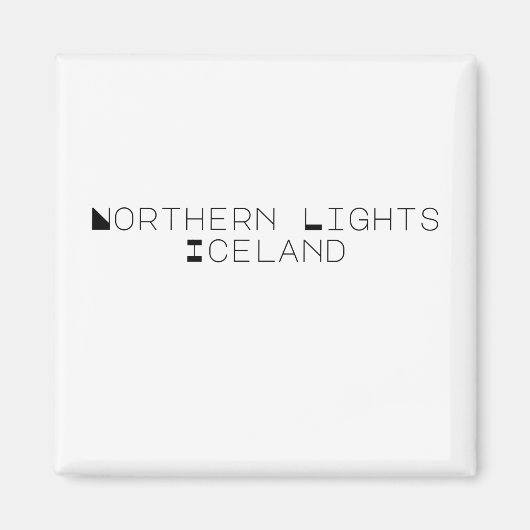 Nordlichter Island Magnet (Vorne)