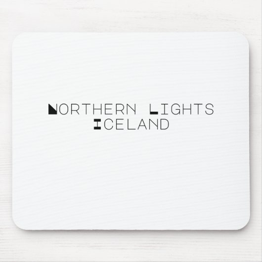 Nordlichter Island Mousepad (Vorne)